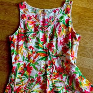HP!!! J Crew Factory | Flower Peplum Top